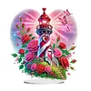 Acrylic Special Shape Flower Hourglass Table Top Diamond Painting Ornament Kits