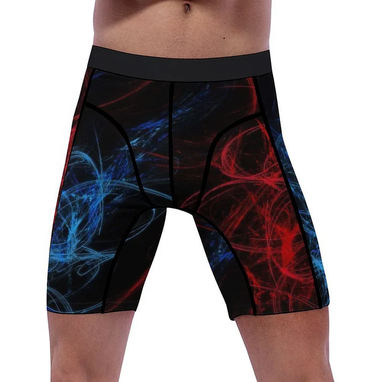 Men's Compression Shorts BLUE AND RED  customized, personalized, gift