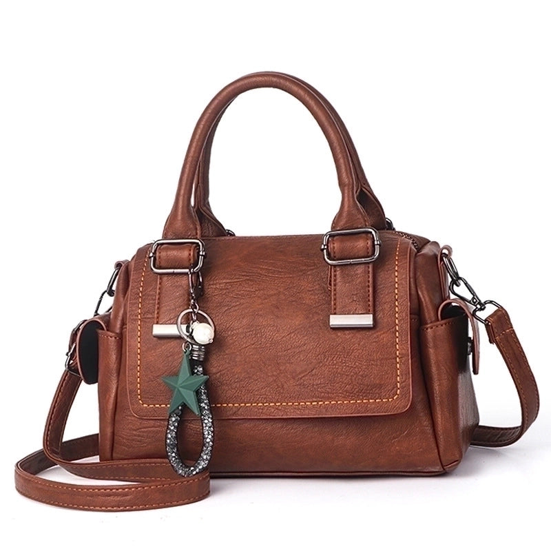 Women’s Large All Seasons Pu Leather Basic Pillow Shape Bag