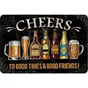 Beer calligraphy and painting - Vintage Metal Signs(8*12Inch) - Bar