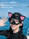 Cat Ears 3mm Neoprene Diving Headband Cartoon Diving Hood for Snorkeling Surfing