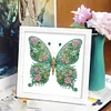 5D DIY Partial Special Shaped Drill Diamond Painting Kit Butterfly Decor With Frame Kit 18x18cm