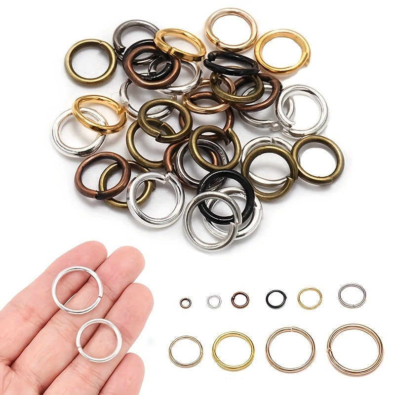 1 Set Diameter 3mm Diameter 4mm Diameter 5mm Alloy Solid Color Open Jump Rings Jewelry Accessories