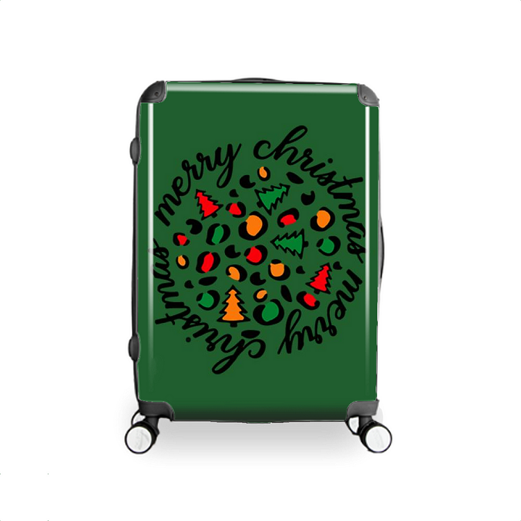Christmas Leopard Tree Blessing, Christmas Hardside Luggage