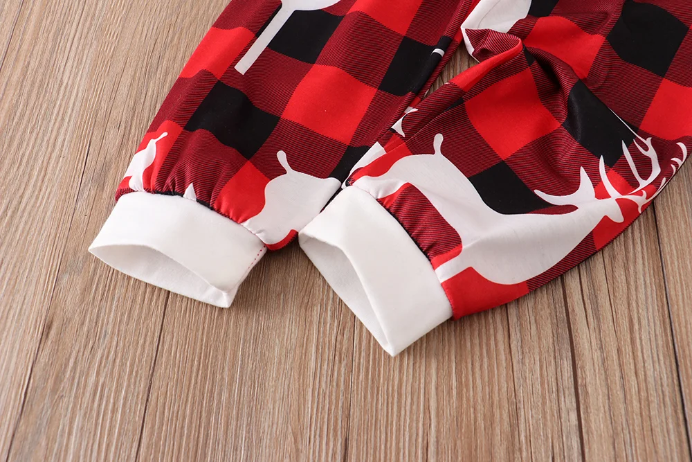 Christmas Elk Print Pajamas