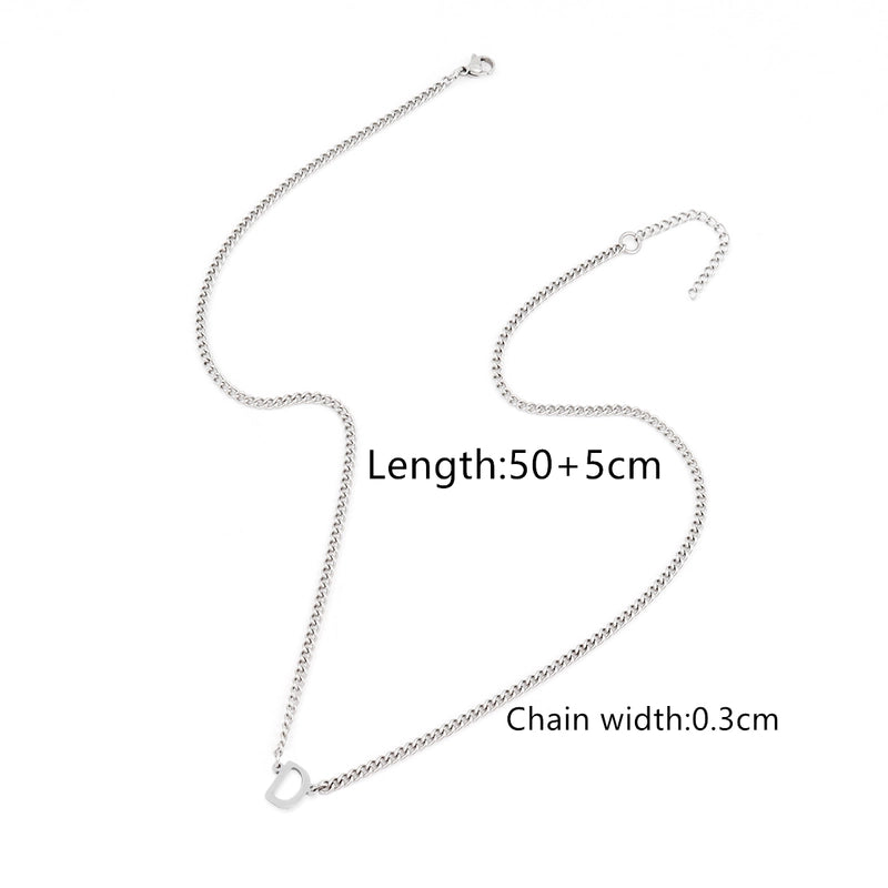 Minimalist Classic Style Letter 201 Stainless Steel 304 Stainless Steel Men’s Pendant Necklace Men Pendant Necklaces