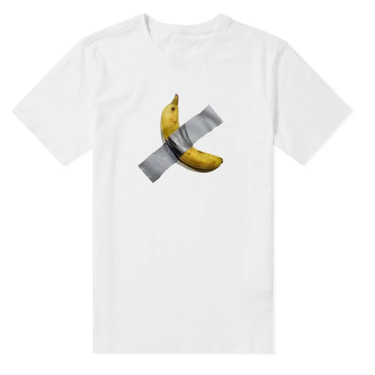 Art Banana Celebrity Graphic T-Shirts Y2k Casual Short Sleeved Top at Hiphopee