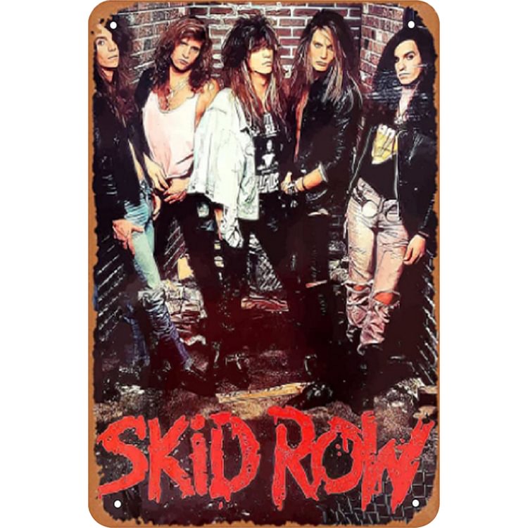 【20*30cm/30*40cm】Skid Row - Vintage Tin Signs/Wooden Signs