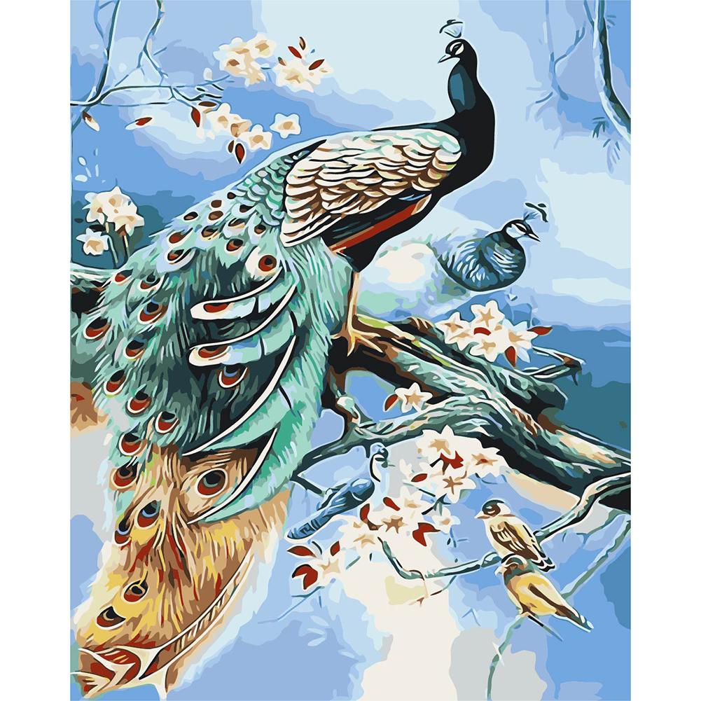 

40*50CM Paint By Numbers-Peafowl, 501 Original