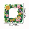 Diamond Painting Special Shape Floral Photo Frame -20*20