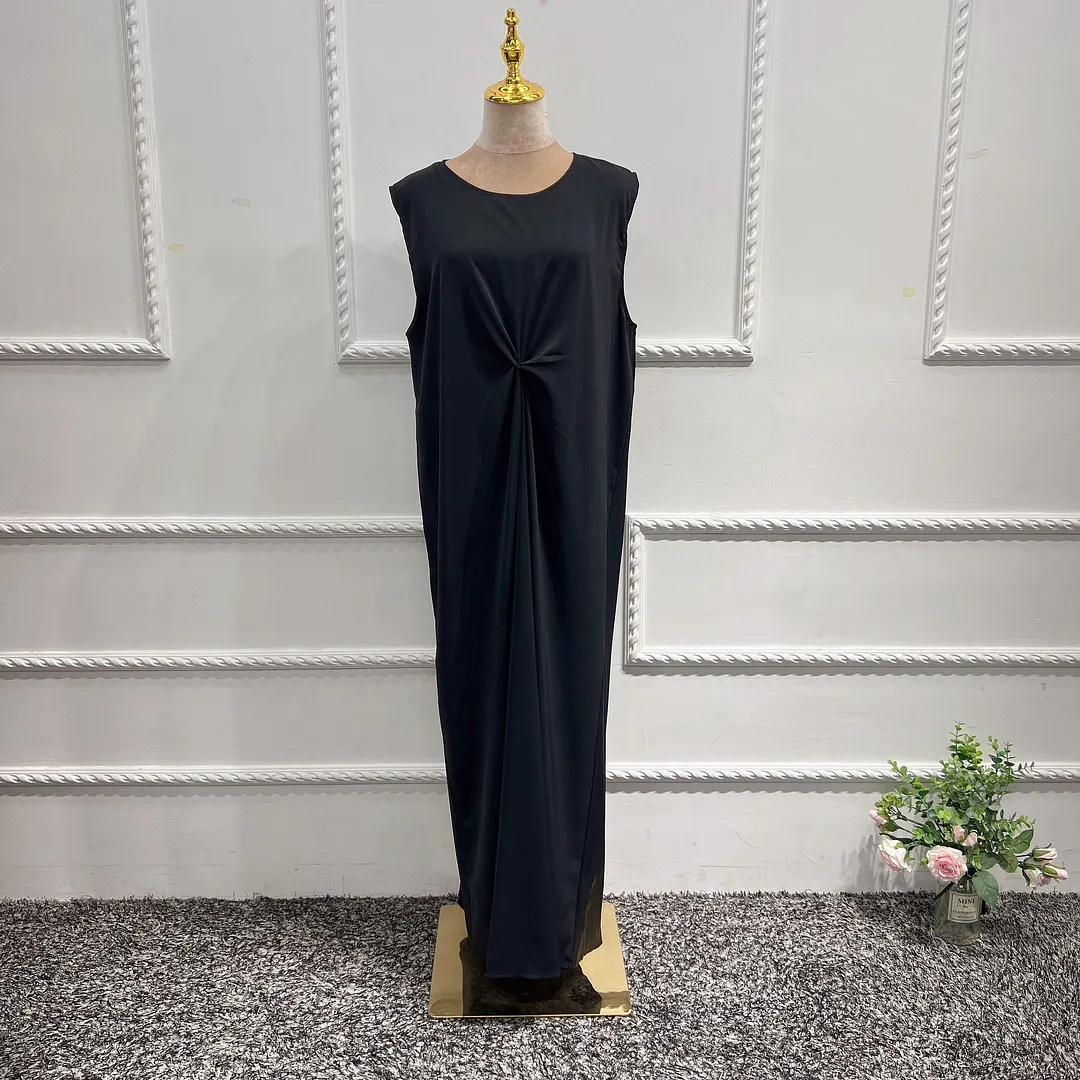 Brownm Sleeve Basic Model Cardigan Summer Colorful Elegant Dress