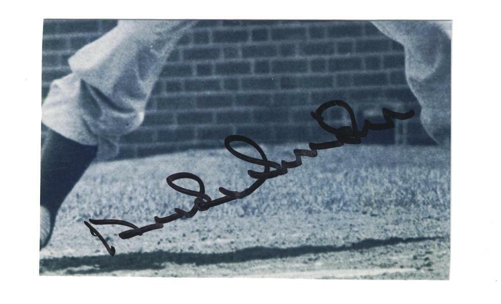 Duke Snider Signed Autographed Cut Photo Poster painting Brooklyn Dodgers HOF