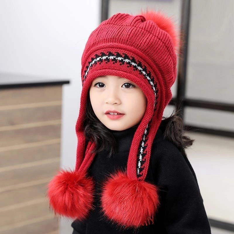 Women’s Sweet Minimalist Color Block Eaveless Wool Cap