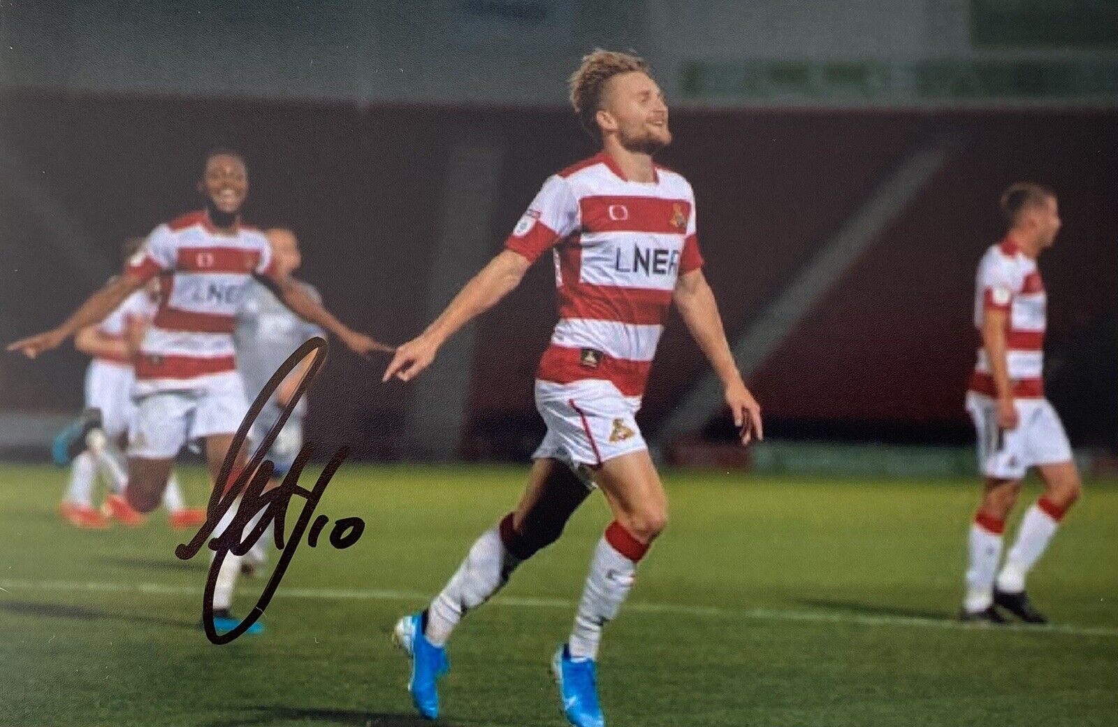 Alfie May Genuine Hand Signed Doncaster Rovers 6X4 Photo Poster painting