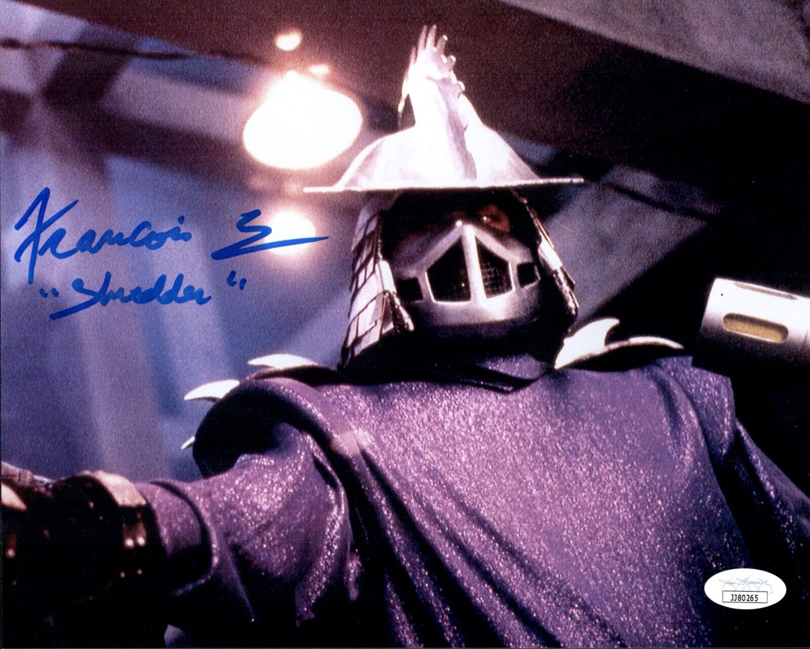 FRANCOIS CHAU Signed SHREDDER TEENAGE MUTANT NINJA TURTLES 8x10 Photo Poster painting JSA COA