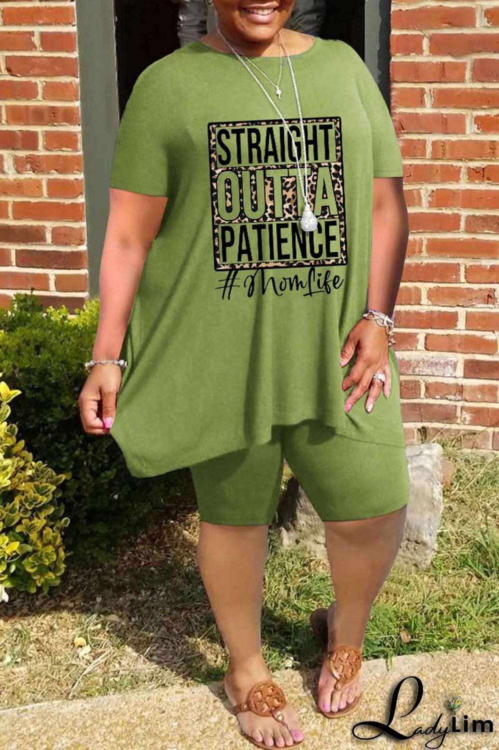 Black Casual Print Patchwork O Neck Plus Size Two Pieces