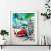 Beach Van - 11CT Stamped Cross Stitch - 40*50cm