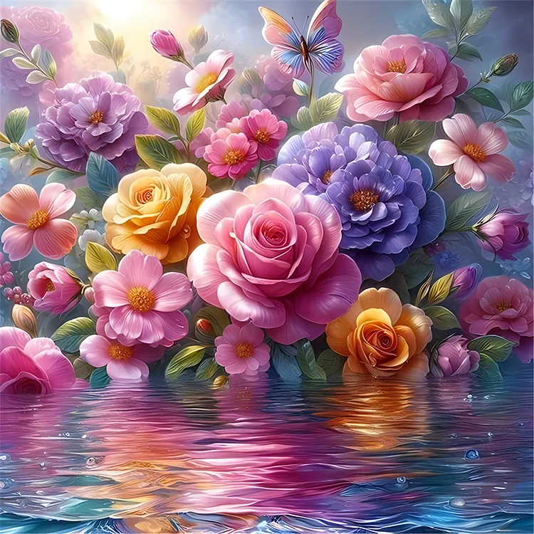 Flower - Full Round - Diamond Painting(30*30cm)