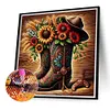 Cowboy Boots-Full Round Diamond Painting 40*40CM