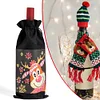 5D DIY Special Shaped Drill Diamond Painting Christmas Deer Wine Bottle Bags Covers Kits