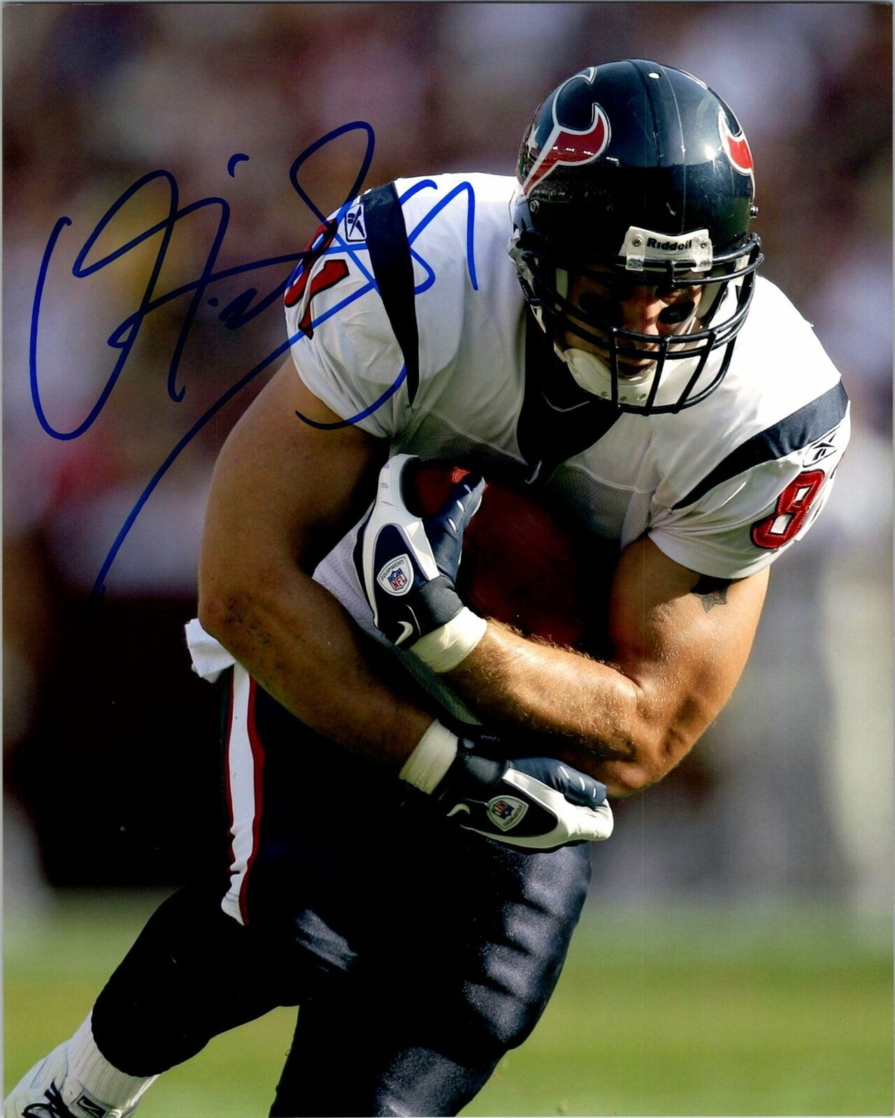 Owen Daniels Signed 8x10 Photo Poster painting Houston Texans Autographed NFL AWM COA