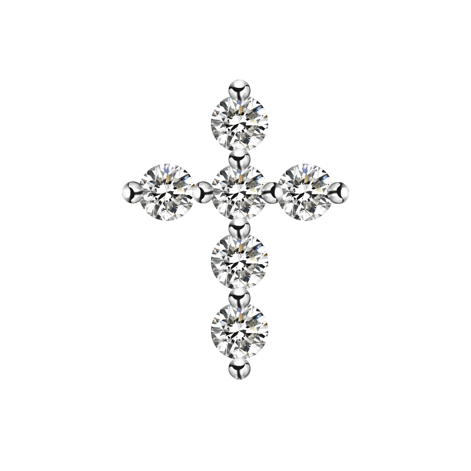 Eternal Grace Cross Stud Earrings