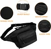 Taktische G&uuml;rteltasche Sport H&uuml;fttasche Molle Bauchtasche Wasserabweisend mit Rei&szlig;verschluss f&uuml;r Outdoor Laufen Reise Wandern Radfahren Camping Klettern