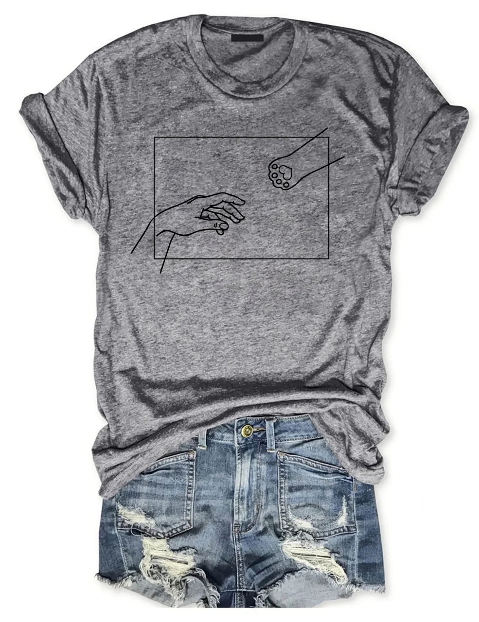 Eagerlys Cat Mom T-shirt Eagerlys