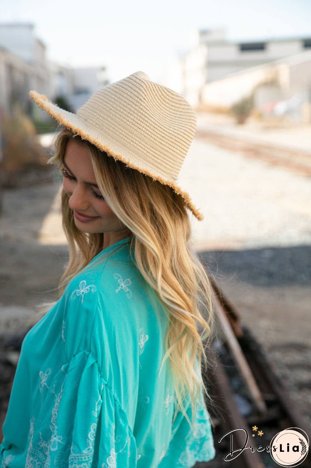 Straw Frayed Hat