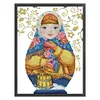 Russian Matryoshka Doll - 14CT Stamped Cross Stitch 26*38cm/10.24*14.96in tapestrymarket