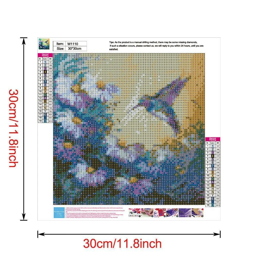 Diamond Painting - Full Round Drill - Flowers Bird(30*30cm)