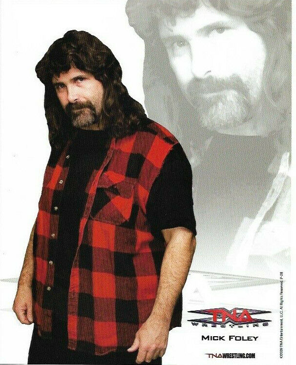 TNA MICK FOLEY P-28 OFFICIAL LICENSED 8X10 PROMO Photo Poster painting