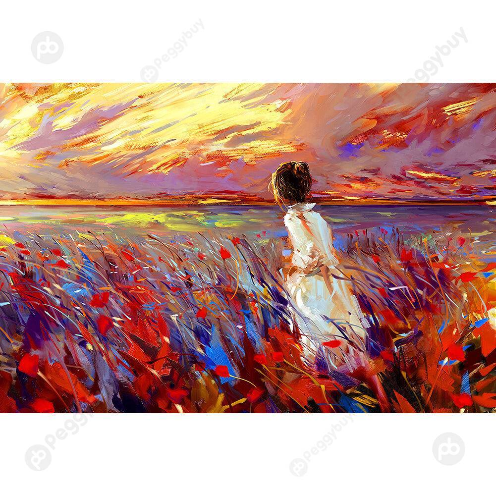 

1000pcs DIY Pastoral Girl Puzzle Educational Learning Assembling Jigsaw Toy, 501 Original