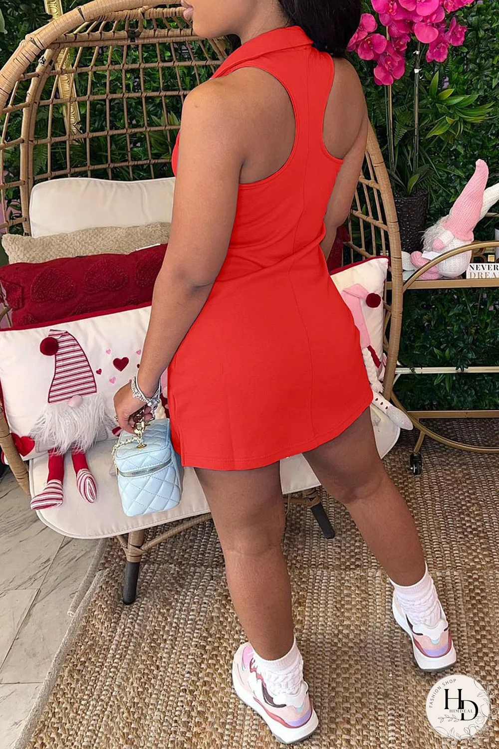 Black Sexy Solid Patchwork Turndown Collar Pencil Skirt Dresses