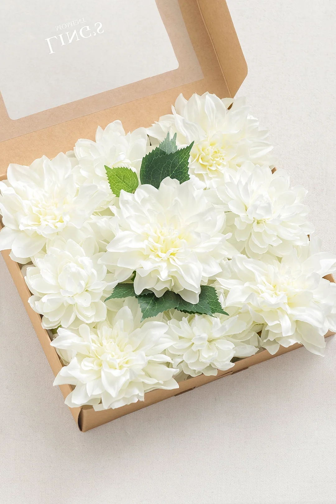 5.5" Silk Semi-Cactus Dahlia & 4.5" Silk Waterlily Dahlia with Stem-4 Colors