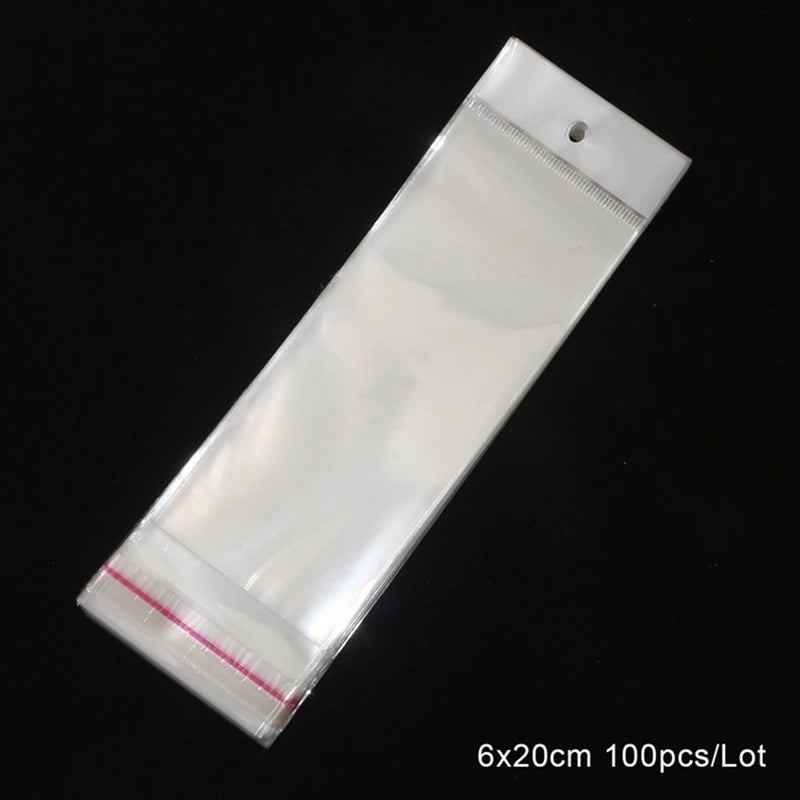 Minimalist Commute Solid Color Plastic Jewelry Packaging Bags