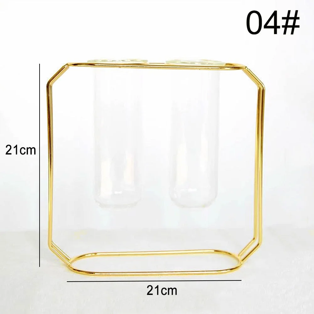 Nordic Simple Flower Stand Iron Frame Vase Simple Family Flower Rack Bottle Ornament Christmas Decoration Pot Holder jarrones