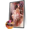(40*60cm)DIY Full Round Drill Diamond Painting-Girl