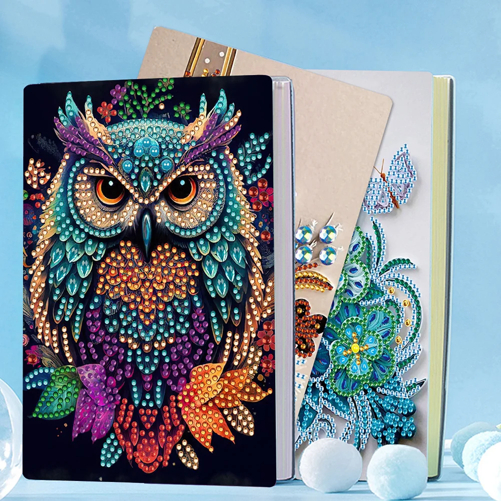 DIY Lion 50 Pages Special Shaped Diamond Painting Notebook for Adults Students