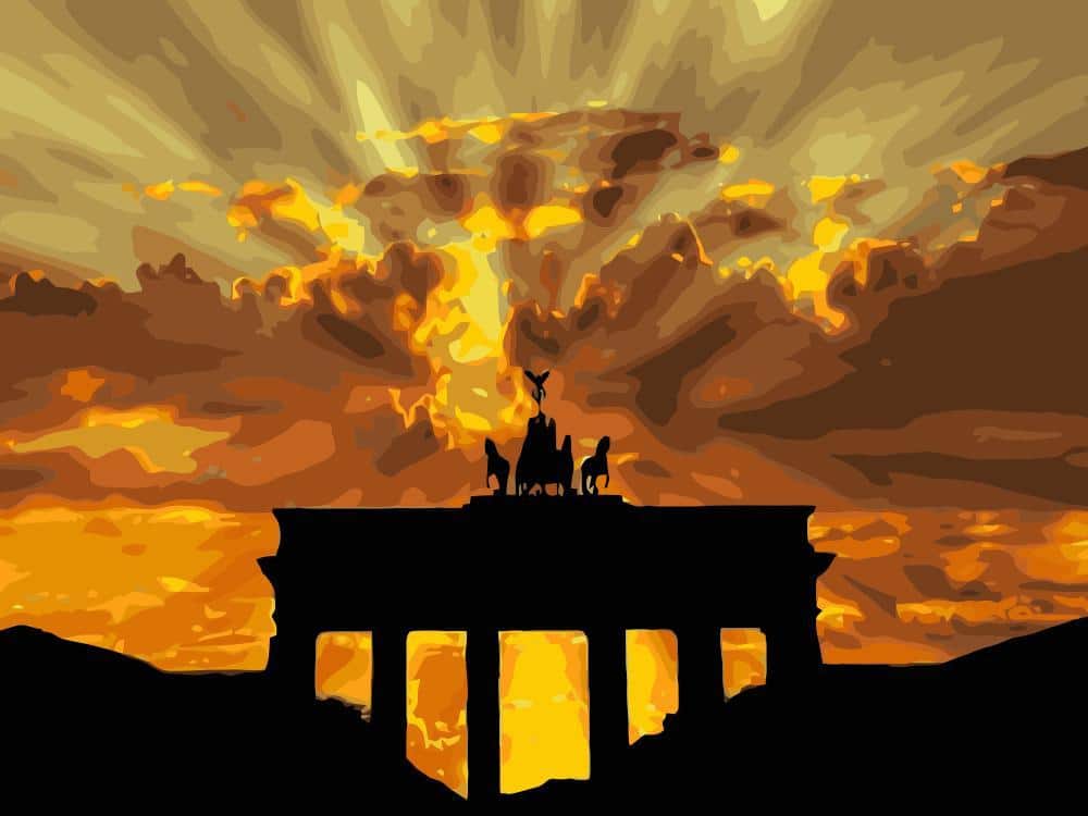 

Abstract Brandenburg Gate – Paint By Numbers - 40*50CM, 501 Original