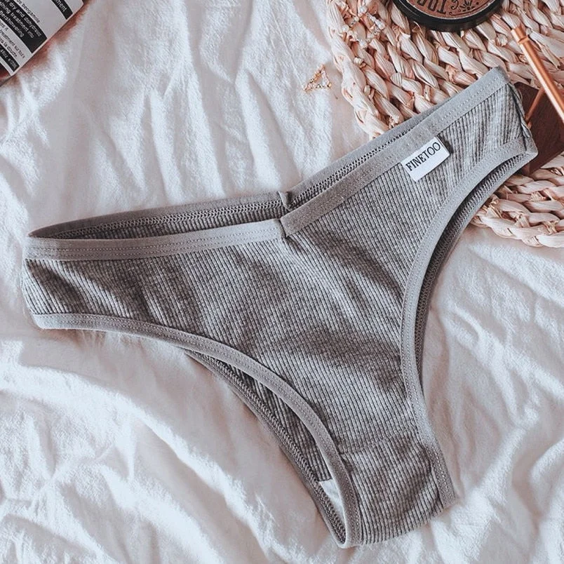 1/2/3PCS Women's Lingerie Cotton Panties Sexy Briefs Underwear V-Waist Design Female Underpants Pantys Girl Tangas Thong Panties