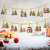 15Pcs Weihnachten Weihnachtsbaum doppelseitig - 5d DIY Handwerk Anhänger