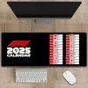 2025 season calendar dedicated F1 extra-large thick non-slip mouse pad