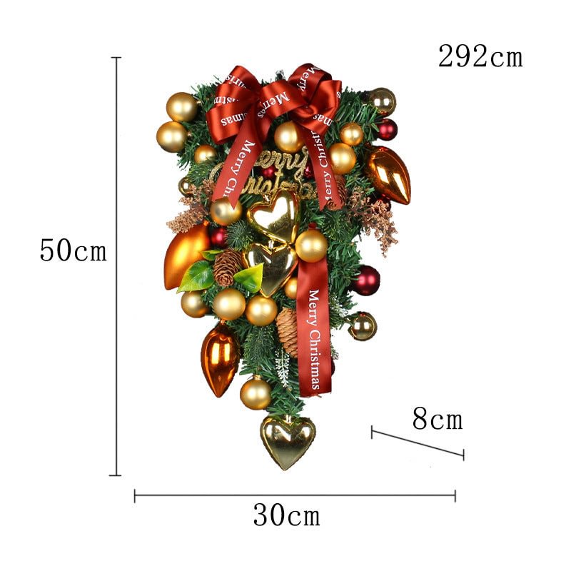 Christmas Wreath - Tree Heart Colorful Ball