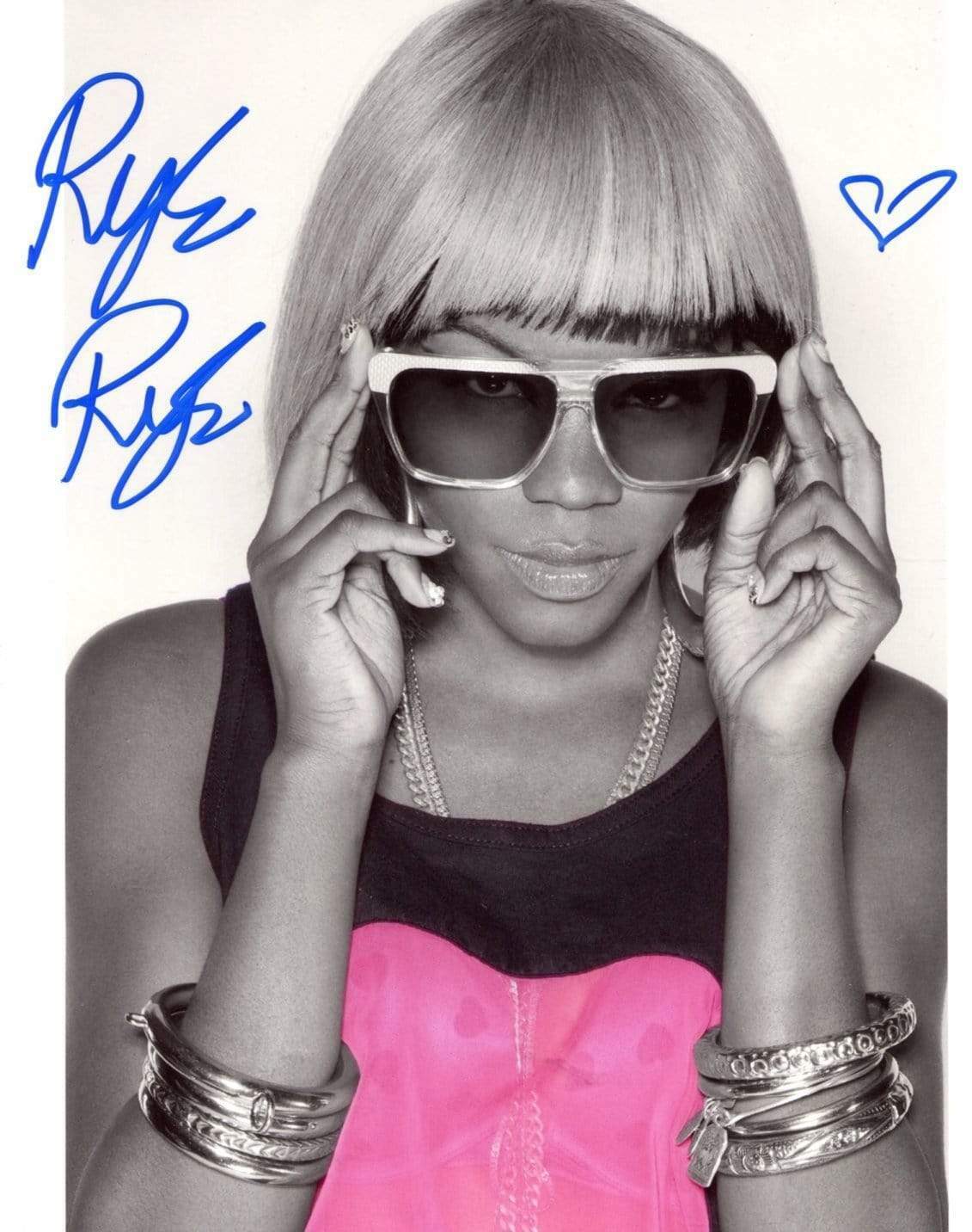 SINGER Rye Rye RAP autograph, In-Person signed Photo Poster painting