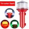 Solar Charging LED Marine Signal Light 3 Colors Flashlight for Marine Navigation