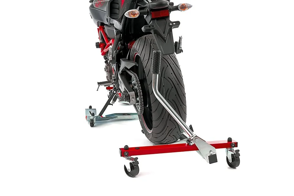 💥3rd Anniversary Flash Sale💥Most Flexible And Convenient Folding Motorcycle Rolling Stand