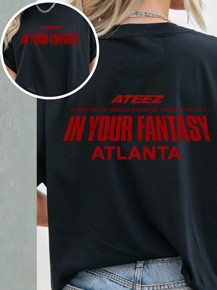 ATEEZ 2025 アメツ 限定 US T-SHIRT TOUR ver. ATEEZ 2025 World Tour in Your Fantasy Shirt – Kpop Exchange