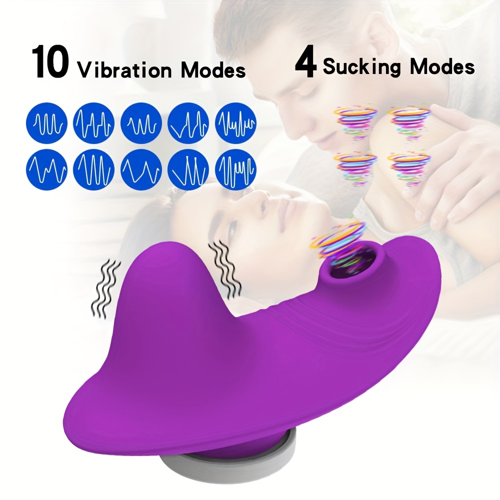 Wearable Panty Sucking Vibrator with Remote Control, 10 Vibration Modes