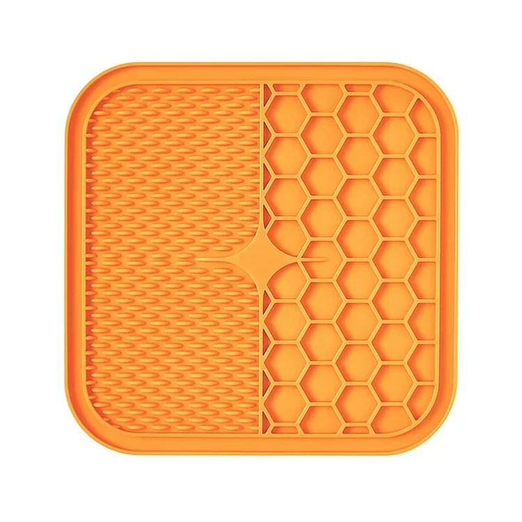 Pet Lick Pad Slower Feeder Pad Cats Dog Licky Mat Feeding Cats Dogs Licking Mat Pet Bathing Distraction Pads Silicone Dispenser